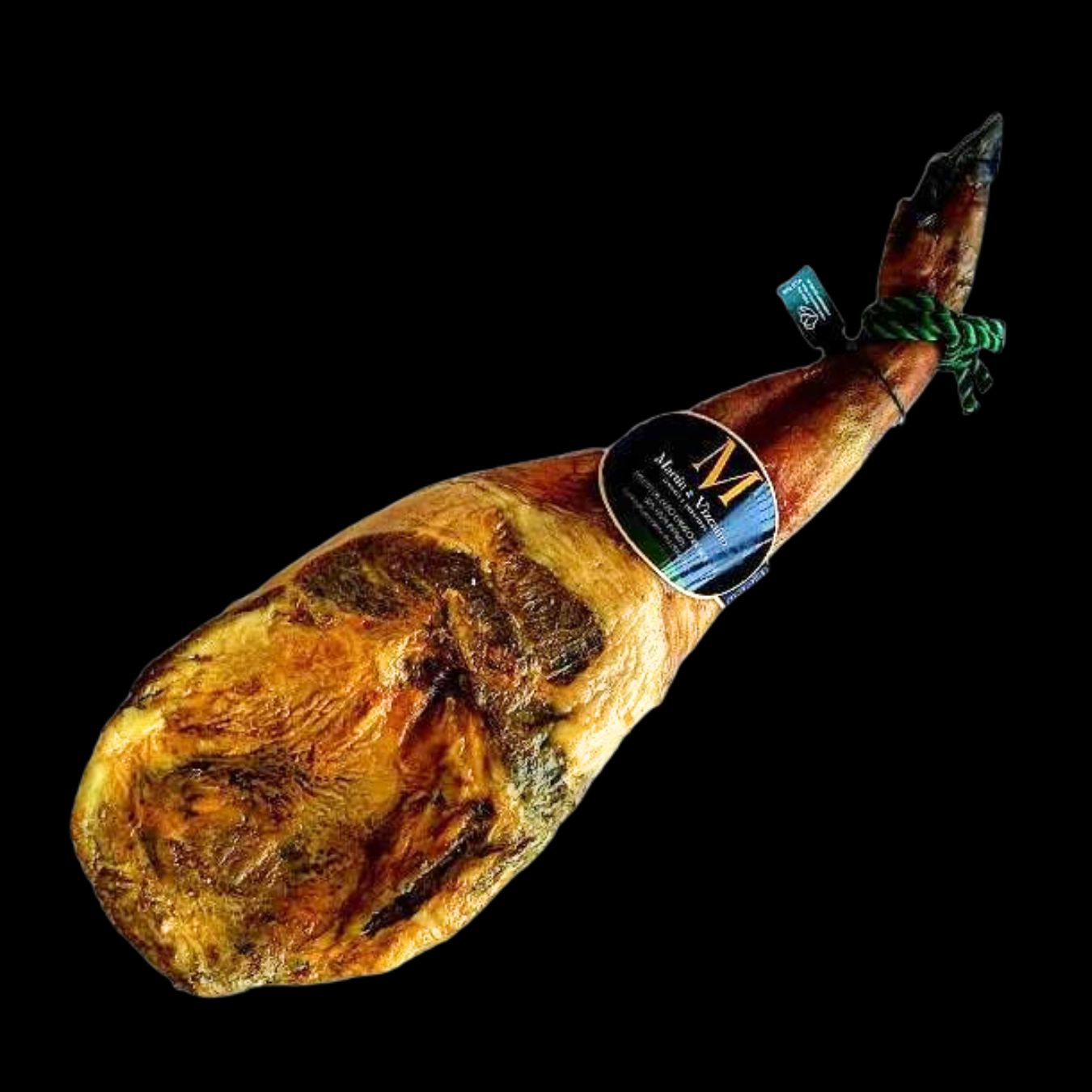 🟢 5 Kg - Grünes Etikett - Iberico Vorderschinken (Schulter) 'Bellota Pata Negra', 12+ Monate gereift - 100 % natürlich
