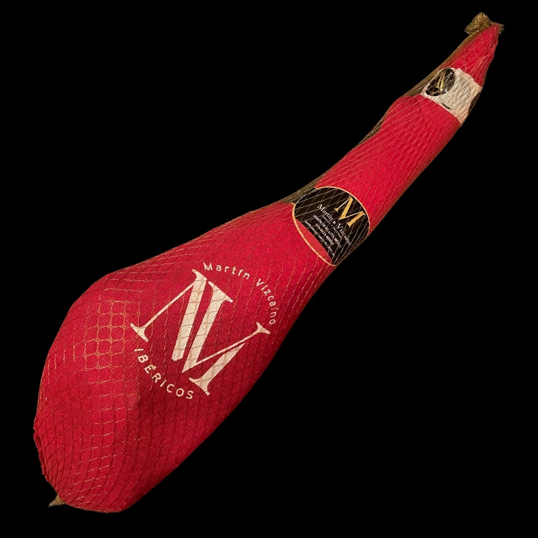 🔴 8 Kg - Rotes Etikett - Iberico Schinken 'Bellota Pata Negra', 24+ Monate gereift - 100 % natürlich