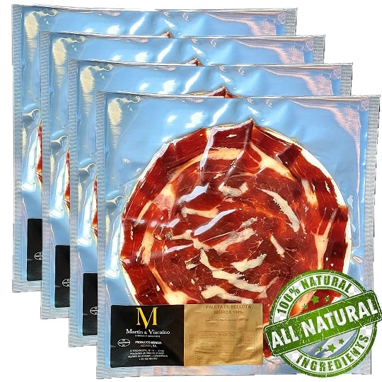 Handgeschnittener Iberico-Schinken, vakuumverpackt und bereit für den Genuss.