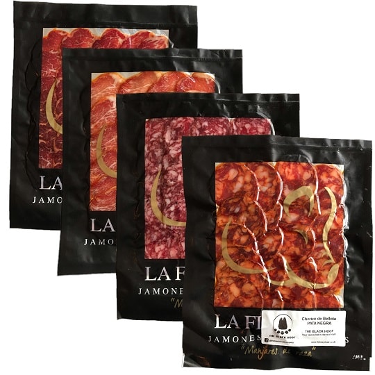Genießen Sie den Geschmack von Iberico Pata Negra Wurstwaren.