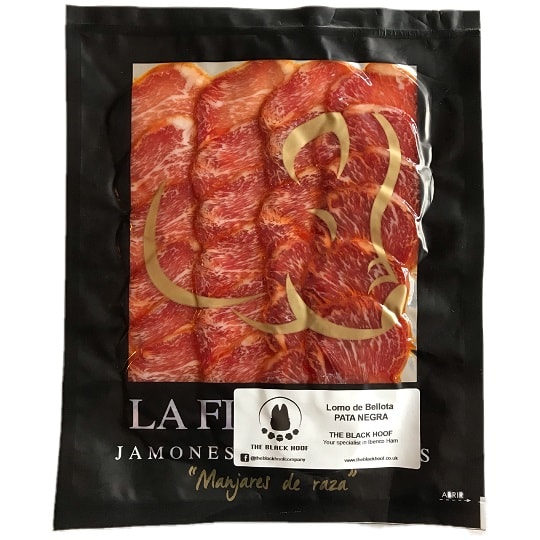 Lomo aus Eichelmast. Authentische Iberico Pata Negra Aufschnittsorten direkt aus Spanien.