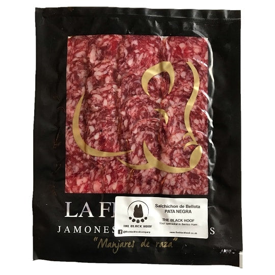 Salchichon aus Eichelmast. Authentische Iberico Pata Negra Aufschnittsorten direkt aus Spanien.