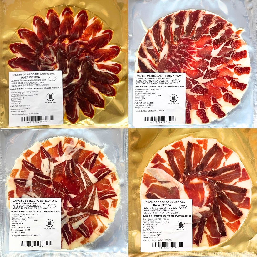 🟢⚫️ 400 g - Gourmet Erlebniskorb ‚ALL Jamon Iberico‘