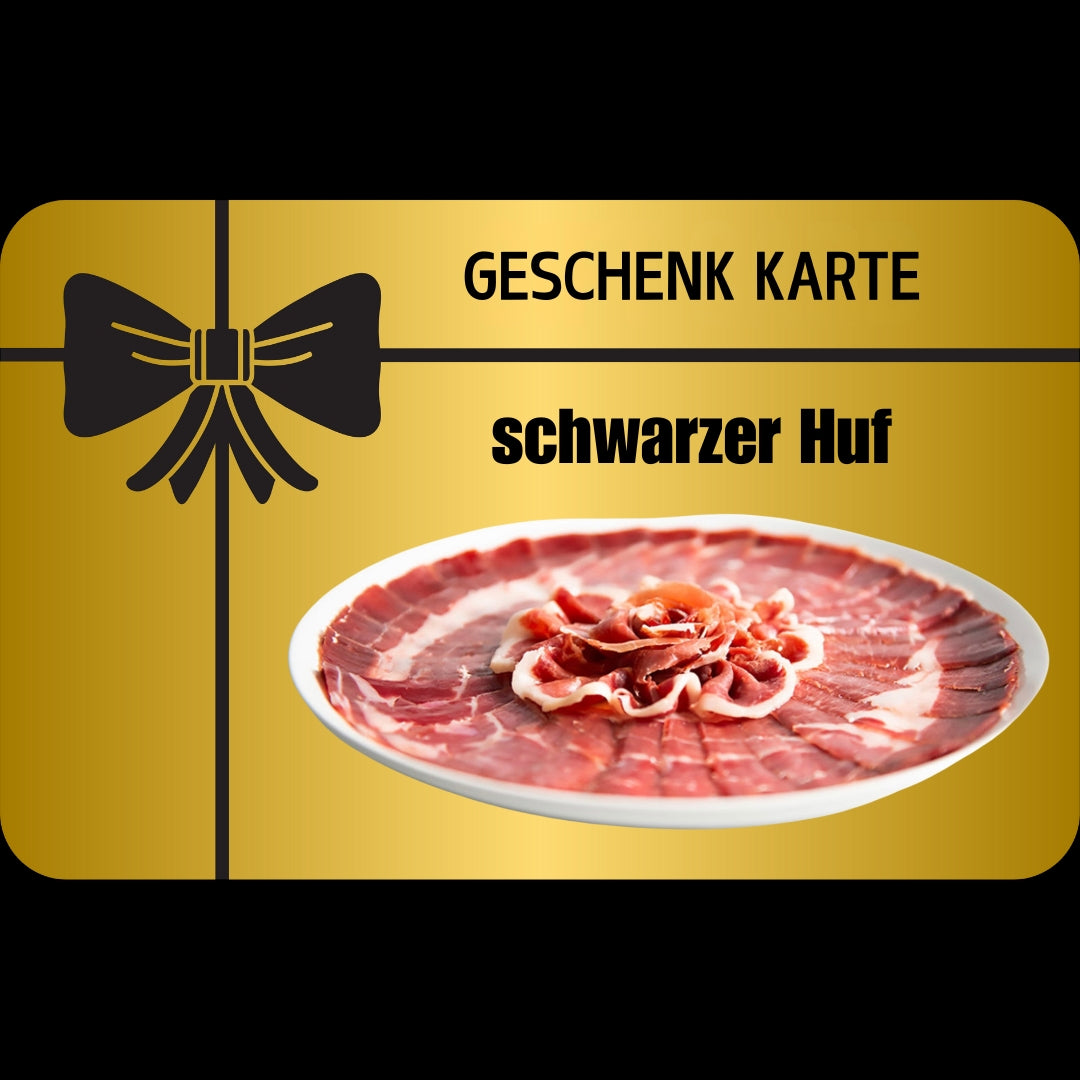 Geschenk Karte 'Pata Negra' - Ein Luxus zum Teilen