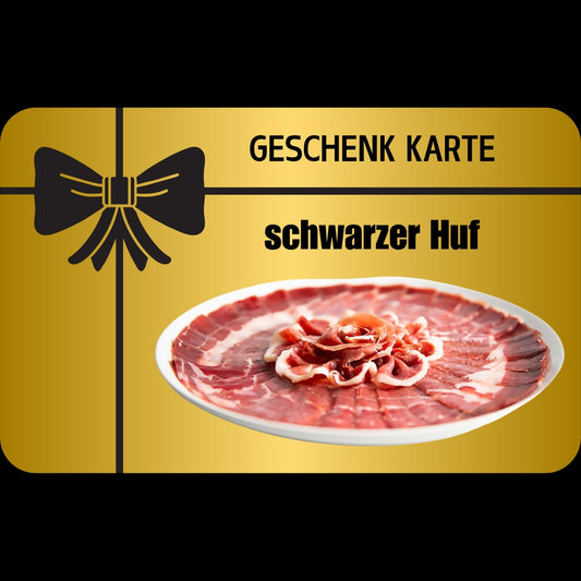 Geschenk Karte 'Pata Negra' - Ein Luxus zum Teilen