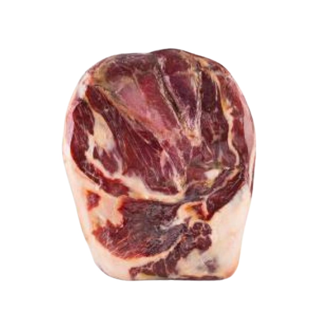 Paleta Iberica ohne Knochen, ganzes Stück, vorbereitet für professionellen Zuschnitt