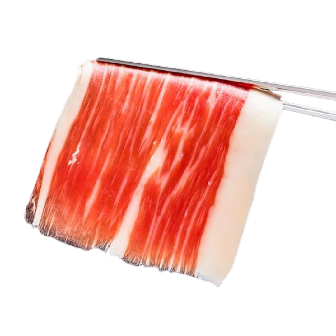 Handgeschnittener iberischer Schinken – feine Scheiben